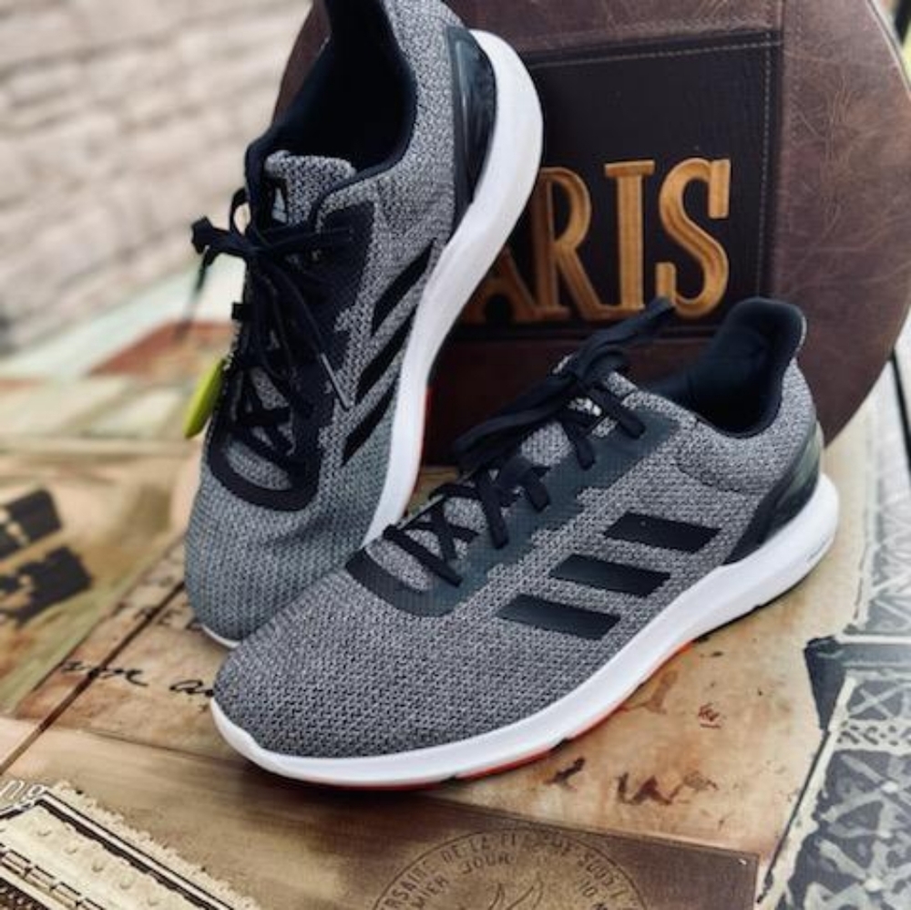 Adidas Black and Grey Tennis Shoes